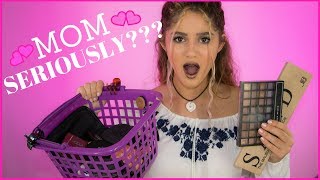 FULL FACE USING ONLY MY MOM'S MAKEUP CHALLENGE // Kennedy Paige