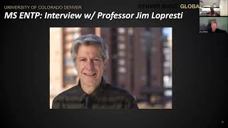 MS in Entrepreneurship - November 2024 Faculty Webinar: Prof. Jim LoPresti