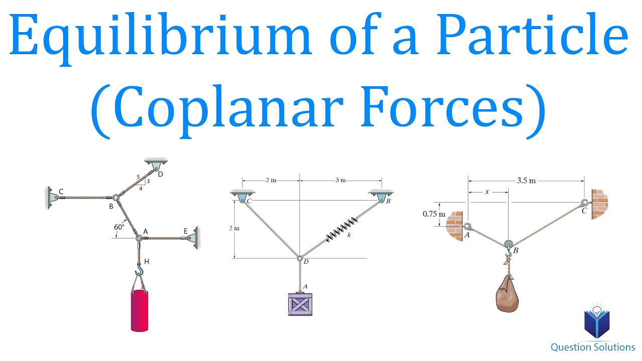 Equilibrium Of A Particle (2D X-y Plane Forces) | Mechanics Statics ...