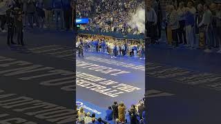 Rick Pitino returns to Kentucky with the 1996 Championship Trophy. (October 11, 2024)