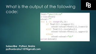 String Output Based Question 2 | String manipulation