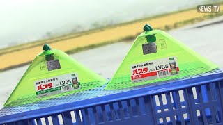 畦畔の除草作業がとにかく早い！バスタ専用 高濃度少水量散布ノズル「LV35」