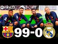 FIFA 23 - MESSI, RONALDO, MBAPPE, NEYMAR, ALL STARS | FC BARCELONA VS REAL MADRID 99-0 | UCL FINAL