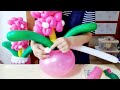 엄마의풍선아트 풍선꽃화분센타피스 balloon flower