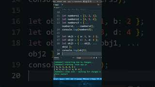 Spread vs Rest Operators - JavaScript #shorts