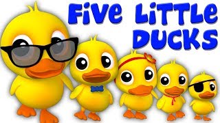 Lima bebek kecil | Lagu Anak | Puisi untuk anak-anak | Five Little Ducks | Farmees Indonesia