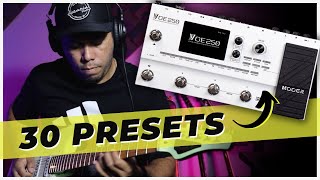 MOOER GE250 PRESETS | LOW GAIN - HI GAIN - WORSHIP - CLEAN - LEAD - CRUNCH - SOLO 🔥