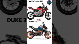 Duke 390 vs Tuono 457 #shortsfeed #bikershub