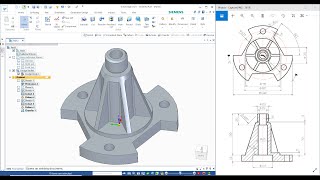 Solid Edge Part modelling | Solid Edge Revolve, Circular Pattern, Extrude Cut