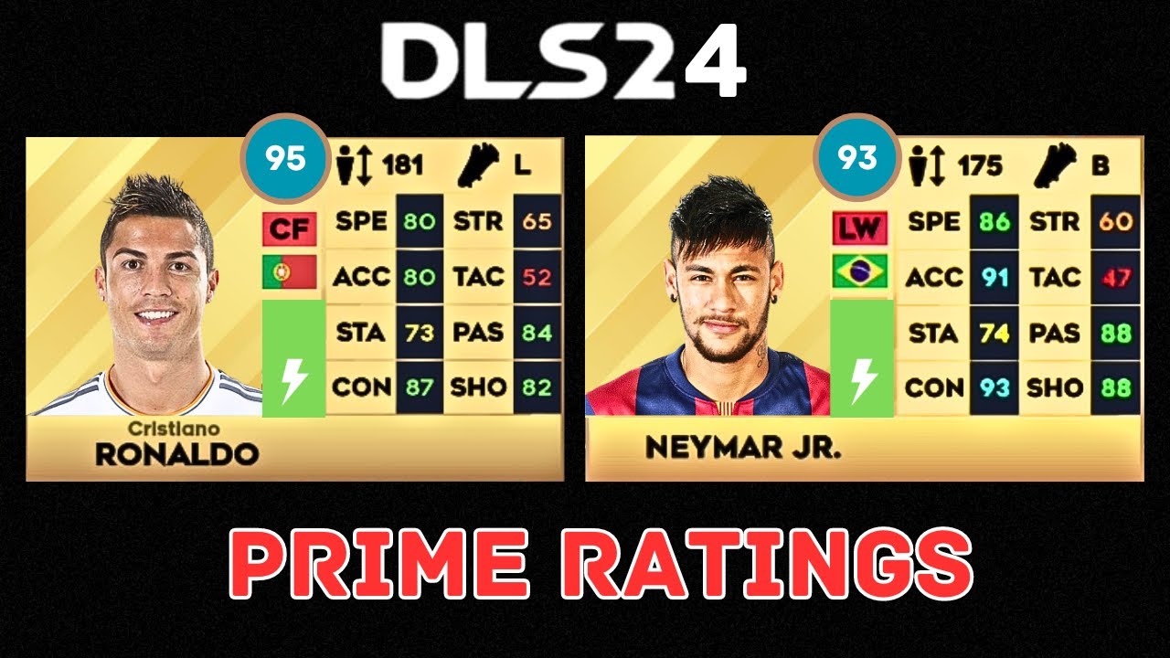 DLS 24 | PLAYER RATINGS IN THEIR PRIME | DREAM LEAGUE SOCCER 2024 ...