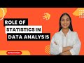 Role of Statistics in Data Analysis | Statistics with Python | Meritshot Tutorials