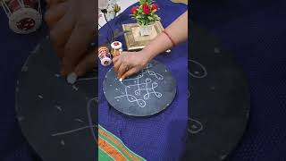 Sunday Special Rangoli step by step 72