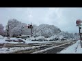 【4k】japan walking tour heavy snow on new year s eve in toyama