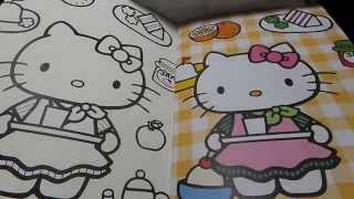 2015.8 長榮航空 EVA AIR HELLO KITTY 彩繪機 兒童贈品 歡樂小貼畫 飛機模型 靜電貼紙遊戲  小背袋