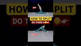 Rock That Split💥 4 Front Split Exercises You Need! #flexibility #stretching #shorts #yogapractice