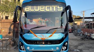 satyam motor body || new blue city bus || bus review || SMB JODHPUR