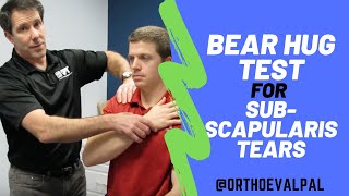 Bear Hug Test/Subscapularis Tears