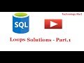 Loops in SQL Part - 1