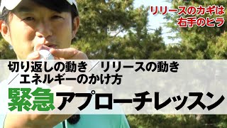 【松山英樹の現コーチ！目澤秀憲のアプローチレッスン】切り返しの動き／リリースの動き／エネルギーのかけ方