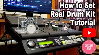 How to Set Real Drumkit | yamaha dtx multi 12 | Tutorial | Yamaha & Roland Octapad Training