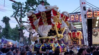 本殿ラスト！　３年ぶり！令和４年９月１１日　百舌鳥八幡宮　月見祭　６番　土塔町ふとん太鼓