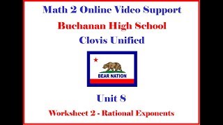 Math 2 Unit 8 WS 2 Homework Help Morgan