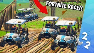 BYGGER EN TÄVLINGSBANA \u0026 KÖR RACE! *vinnaren får 500kr swish* FORTNITE PÅ SVENSKA