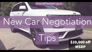 New Car Negotiation Tips-Save Money|Financing, Trade-In and Price Negotiations