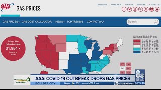 AAA: COVID-19 pandemic cause gas prices to drop