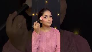 Another Eid Look 🌙 | Pink Kurti | Pink Eye Makeup | #shorts #eidmakeup