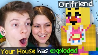 My Girlfriend Destroyed My House in Minecraft