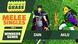 Zain (Marth) vs Aklo (Link)  - DPG 2024 - Melee Singles: Winners Semi-Finals