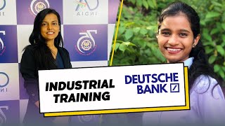 Industrial Training at Deutsche Bank - Treasury Role