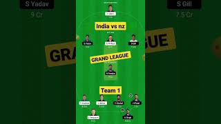 ind vs nz dream11, ind vs nz grand league team, india vs newzealand dream11 team prediction,