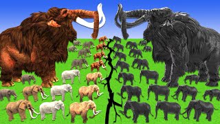 Prehistoric Mammals vs Shadow Itself Elephant Size Comparison Mammoth Mastodon Vs Elephant Mammoth