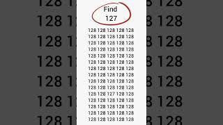 Find the hidden | number 127