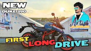 New Duke 390 First Long Drive Review 💢⁉️Tamil #duke390 #longdrive #bike #ktmduke #tamil #bikeride