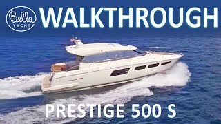 Walkthrough video of the Luxury Yacht Prestige 500 S | Immediate Sale