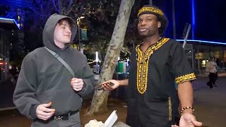 Kanel Joseph Tries Nigerian Food With White Friend..