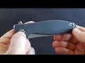 shirogorov model f95r flipper with 3.875 inch 9.6cm m390 drop point blade u0026 blue titanium handles