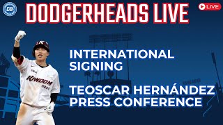 Dodgers sign Hyeseong Kim; Teoscar Hernández press conference preview