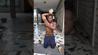 Dumbbell triceps workout at home
