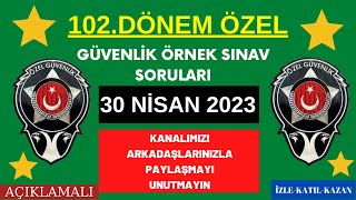 102. Dönem Özel Güvenlik  SINAV SORULARI  A KİTAPCIĞI (51-100 SORU ARASI )