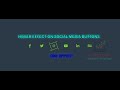 Awesome Hover Effect On Social Media Buttons Using HTML & CSS || Q Tech Info