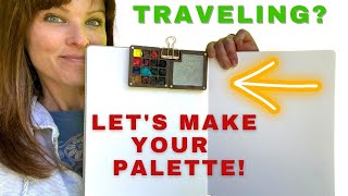 Packing for my Art Retreat! How I pick my colors for my custom Travel Watercolor Palette!