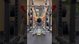 ❌ Bench Press Mistake (HOW TO FIX‼️) #shorts
