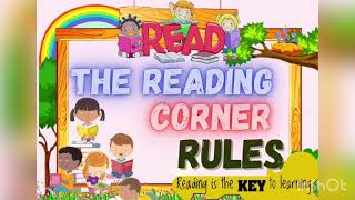 Read The Reading Corner Rules | School kids | Preschool Classrooms