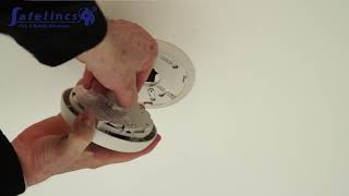 Removing a BRK 660MBX or 660MRL Optical Smoke Alarm