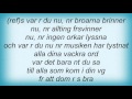 Lisa Nilsson - Var ГѓВ¤r Du Nu Lyrics