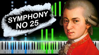 Mozart: Symphony No. 25 in G Minor Piano Tutorial